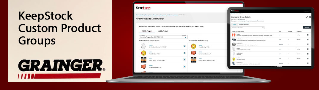 KeepStock Product Groups header image